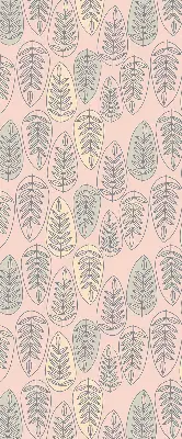 Roller blind colorful leaves pattern