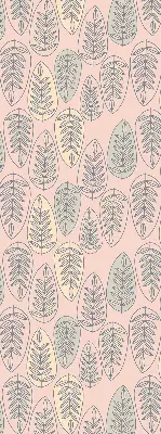 Roller blind colorful leaves pattern