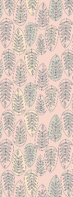 Modern roller blind Colorful leaves