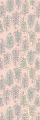 Roller blind colorful leaves pattern