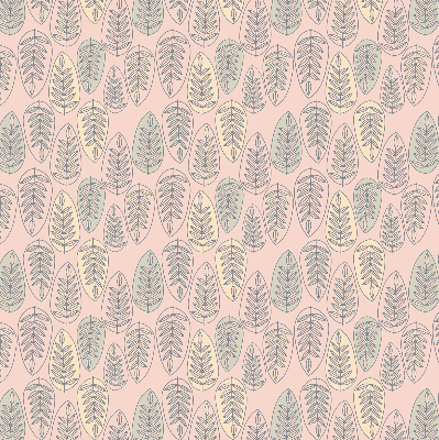Modern roller blind Colorful leaves