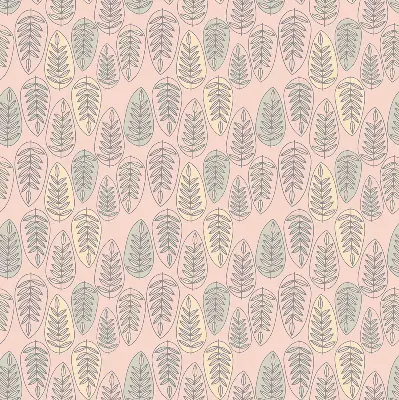 Roller blind colorful leaves pattern