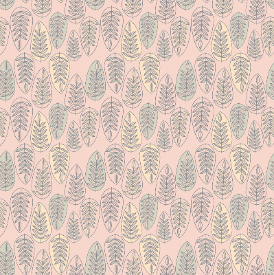 Modern roller blind Colorful leaves