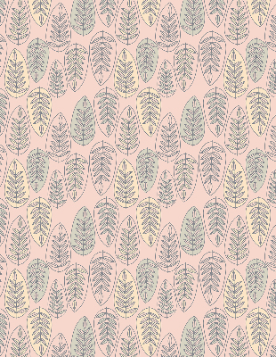 Modern roller blind Colorful leaves