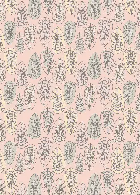 Roller blind colorful leaves pattern