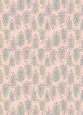 Modern roller blind Colorful leaves