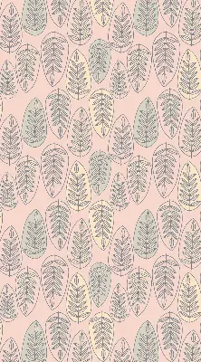 Roller blind colorful leaves pattern