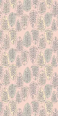Roller blind colorful leaves pattern