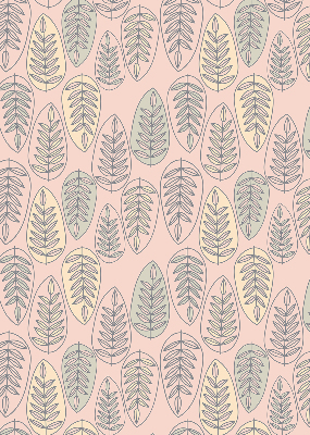Modern roller blind Colorful leaves