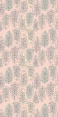 Roller blind colorful leaves pattern