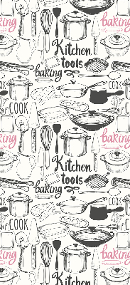 Fabric roller blind Culinary utensils