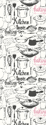 Fabric roller blind Culinary utensils