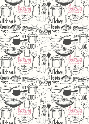 Fabric roller blind Culinary utensils