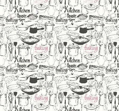 Fabric roller blind Culinary utensils