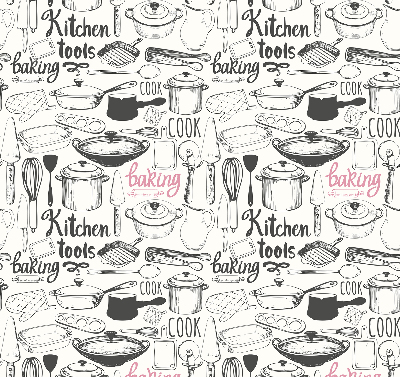 Fabric roller blind Culinary utensils