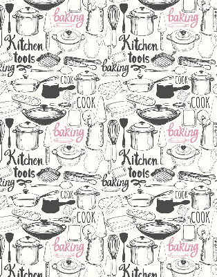 Fabric roller blind Culinary utensils