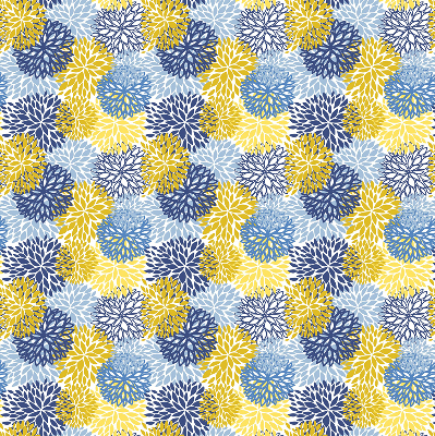 Modern roller blind Painted plants