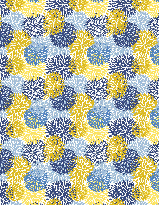 Modern roller blind Painted plants