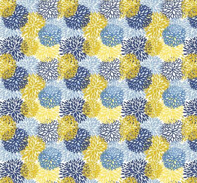 Modern roller blind Painted plants
