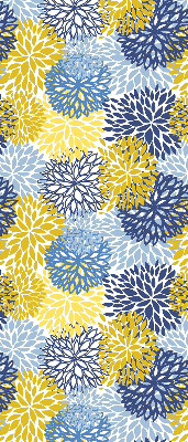 Modern roller blind Painted plants