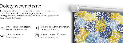 Modern roller blind Painted plants