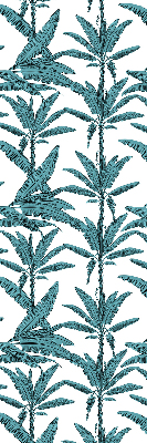 Fabric roller blind Palm leaves