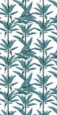 Fabric roller blind Palm leaves