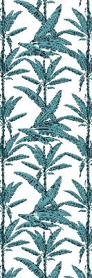 Fabric roller blind Palm leaves