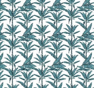 Fabric roller blind Palm leaves