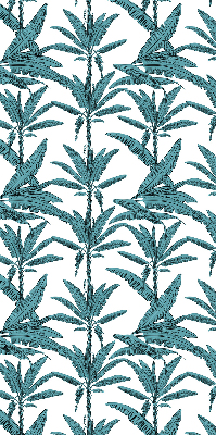 Fabric roller blind palm leaves pattern