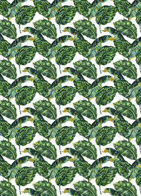 Modern roller blind Exotic leaves