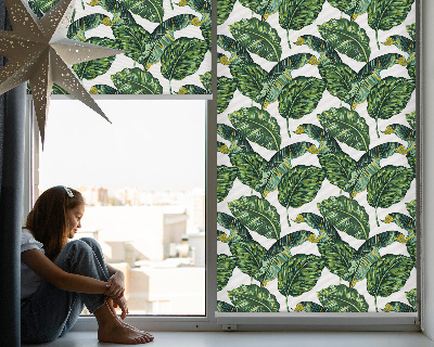 Modern roller blind Exotic leaves