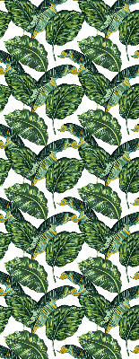 Modern roller blind Exotic leaves
