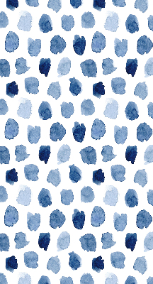 Fabric roller blind Blue painted spots