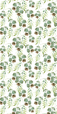 Roller blind for large window Green leaves