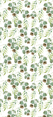Roller blind for large window Green leaves