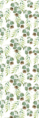 Roller blind for large window Green leaves