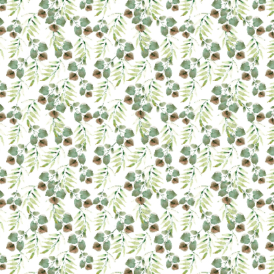 Roller blind for large window Green leaves