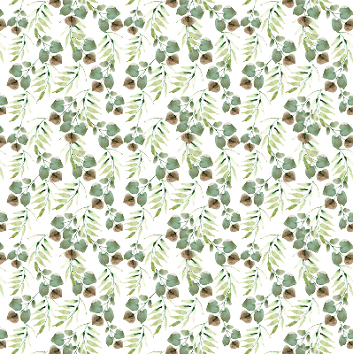 Roller blind for large window Green leaves