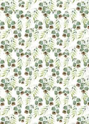 Roller blind for large window Green leaves
