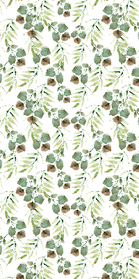 Roller blind for large window Green leaves