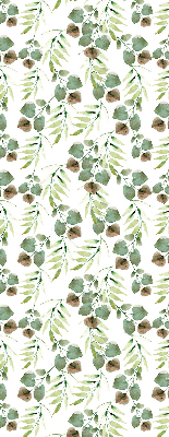 Roller blind for large window Green leaves