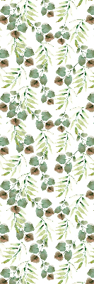Roller blind for large window Green leaves