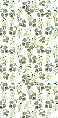 Roller blind for large window Green leaves