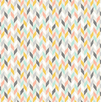 Fabric roller blind colorful herringbone pattern
