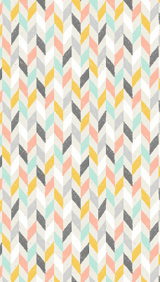 Fabric roller blind colorful herringbone pattern
