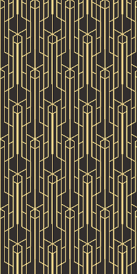 Modern roller blind in yellow pattern