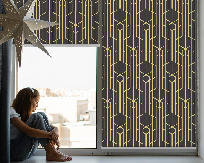 Modern roller blind Yellow pattern