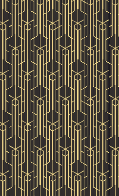 Modern roller blind in yellow pattern