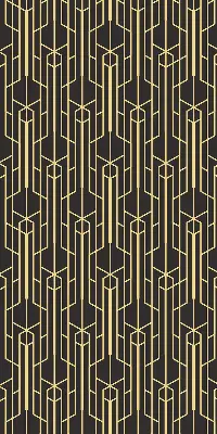 Modern roller blind in yellow pattern